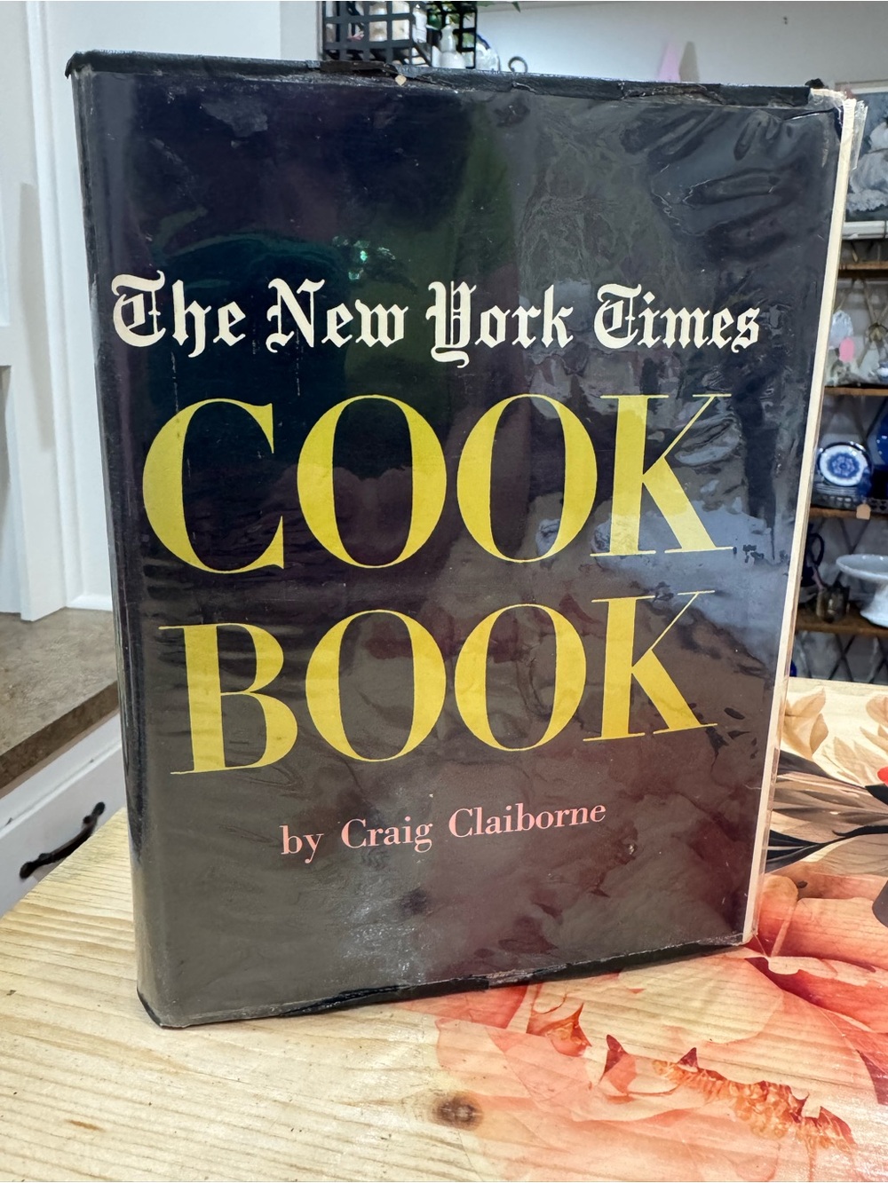 Cook Book by Craig Claiborne — Black & Yellow Cover